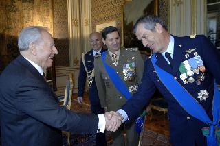 Incontro del Presidente della Repubblica Carlo Azeglio Ciampi con i vertici delle Forze Armate, Palazzo del Quirinale