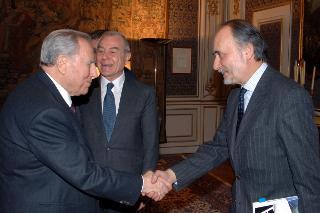Incontro con il Dott. Gianni Letta e l'Arch. Mario Virano, Palazzo del Quirinale