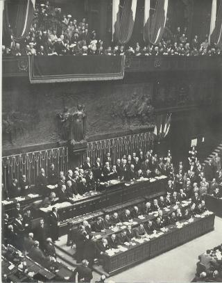 Giuramento del Presidente della Repubblica Gronchi