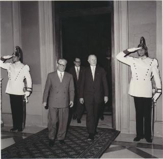 Colazione offerta dal Presidente Gronchi in onore del Cancelliere Federale Tedesco Konrad Adenauer