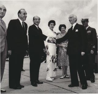 Il Presidente Gronchi con il Primo Ministro del Giappone Nobu Suke Kishi, Palazzo del Quirinale