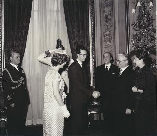 Visita del Re Baldovino del Belgio e della Regina Fabiola e successiva colazione