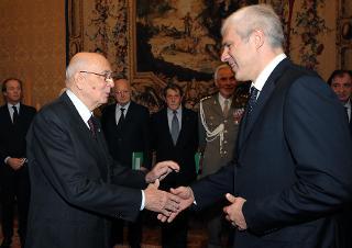 Il Presidente Giorgio Napolitano accoglie Boris Tadic, Presidente della Repubblica di Serbia