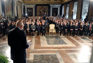 Il Presidente Giorgio Napolitano alla cerimonia celebrativa della Giornata del Volontariato