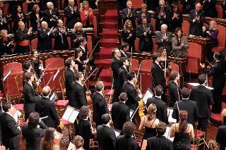 Il Maestro Muti e l'Orchestra Giovanile &quot;Luigi Cherubini&quot; al Senato per il concerto di Natale