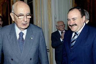 Il Presidente Giorgio Napolitano con Antonio Leal, Presidente della Camera dei deputati cilena