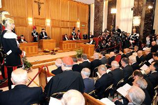 Un momento della cerimonia d'inaugurazione dell'Anno Giudiziario della Corte dei conti 2010