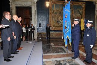 Il Presidente Giorgio Napolitano nel corso della cerimonia del 65° anniversario della Liberazione