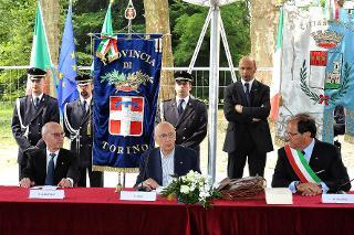 Il Presidente Giorgio Napolitano nel corso del suo intervento in occasione della celebrazione del Bicentenario della nascita di Camillo Benso Conte di Cavour