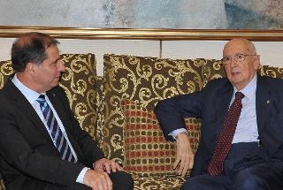 Il Presidente Giorgio Napolitano con il Presidente della Repubblica di Malta George Abela