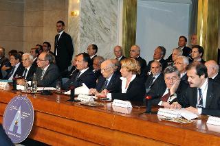 Il Presidente Giorgio Napolitano alla sessione inaugurale della VII Conferenza degli Ambasciatori d'Italia