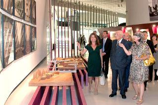 Il Presidente della Repubblica Giorgio Napolitano visita le mostre del Maxxi