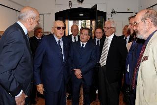 Il Presidente Giorgio Napolitano alla Galleria d'Arte &quot;Il Catalogo&quot;