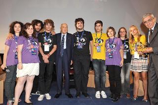 Il Presidente della Repubblica Giorgio Napolitano al Giffoni Film Festival per i 40 anni di attività della manifestazione