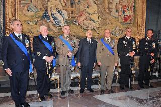 Il Presidente Giorgio Napolitano con gli insigniti di onorificenze dell'Ordine Militare d'Italia conferite nell'anno 2010 nella ricorrenza del Giorno dell'Unità Nazionale e Giornata delle Forze Armate