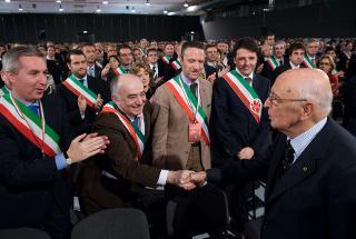 Il Presidente Giorgio Napolitano alla XXVII Assemblea dell'ANCI