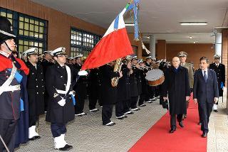 Il Presidente Giorgio Napolitano al Comando Operativo di Vertice Interforze in occasione degli auguri ai contigenti militari italiani impegnati nelle missioni internazionali