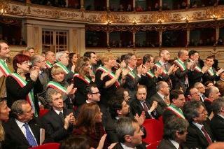 I Sindaci accolgono il Presidente Giorgio Napolitano