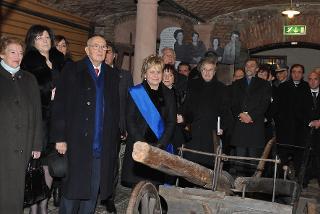 Il Presidente Napolitano visita il Museo Cervi