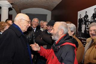 Il Presidente Napolitano visita il Museo Cervi