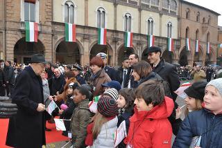 Il Presidente Napolitano accolto dai bambini di Forlì