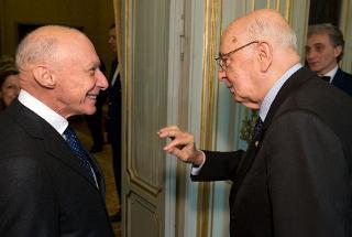 Il Presidente Giorgio Napolitano con Guido Alpa, Presidente del Consiglio Nazionale Forense