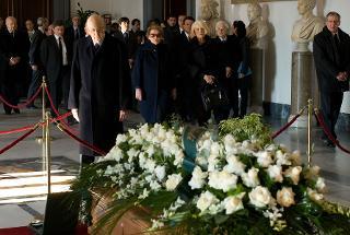 Il Presidente Giorgio Napolitano rende omaggio al Prof. Giovanni Bollea