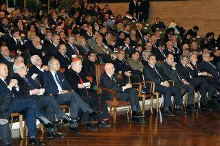 Il Presidente Giorgio Napolitano nel corso del Convegno dal titolo &quot;L'Italia verso l'Unità. Letterati, eroi, patrioti&quot;, all'Università degli Studi &quot;La Sapienza&quot;