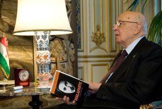 Il Presidente Giorgio Napolitano durante la presentazione del volume &quot;Malaparte - vies et légendes&quot;