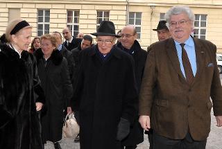 Il Presidente Giorgio Napolitano al suo arrivo al Museo Storico Tedesco Hans Ottomeyer, in occasione della visita ufficiale nella Repubblica Federale di Germania