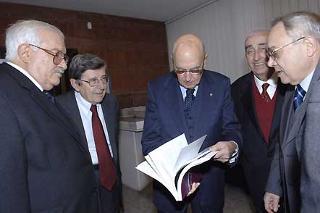 Il Presidente Giorgio Napolitano alla cerimonia inaugurale delle celebrazioni per il 60° anniversario di costituzione della Svimez