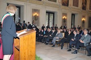 Il Presidente Giorgio Napolitano nel corso del Convegno di Studi su Carlo Cattaneo