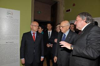 Il Presidente Giorgio Napolitano visita la Mostra &quot;Regioni e Testimonianze d'Italia&quot;