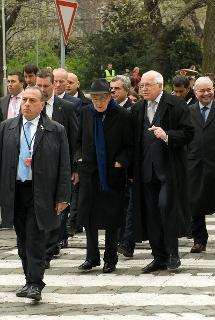 Il Presidente Giorgio Napolitano con il Presidente della Repubblica Ceca Vaclav Klaus