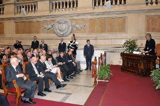 Il Presidente Giorgio Napolitano nel corso della sessione inaugurale della IV riunione plenaria della Rete dei Procuratori generali delle Corti supreme presso gli Stati membri dell'Unione Europea