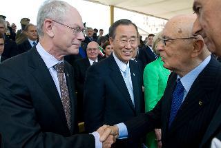 Il Presidente Giorgio Napolitano con Herman Achille Van Rompuy, Presidente del Consiglio Europeo