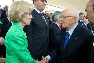 Il Presidente Giorgio Napolitano con Quentin Alice Luoise Bryce, Governatore Generale del Commonwealth d'Australia