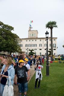 I Giardini del Quirinale aperti al pubblico in occasione della Festa Nazionale della Repubblica nel 150° anniversario dell'Unità d'Italia