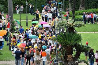 Una veduta dei Giardini del Quirinale aperti al pubblico in occasione della Festa Nazionale della Repubblica