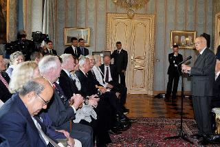Il Presidente Giorgio Napolitano incontra una delegazione del Consiglio James Madison della Biblioteca del Congresso degli Stati Uniti