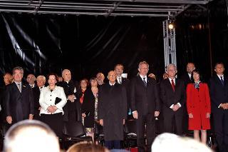 Il Presidente Giorgio Napolitano a Piazza del Congresso per le celebrazioni per il 20° anniversario della Repubblica di Slovenia