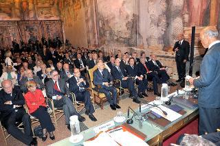Il Presidente Giorgio Napolitano nel corso del Convegno "Europa più democratica. Cittadino - Parlamenti - Unione Europea"