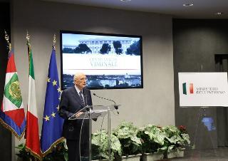 Il Presidente Giorgio Napolitano in occasione della cerimonia &quot;Cento anni di Viminale&quot;