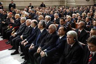 Un momento della cerimonia di inaugurazione dell'Anno Giudiziario 2007 della Corte Suprema di Cassazione alla presenza del Presidente della Repubblica Giorgio Napolitano e delle più Alte Autorità Istituzionali, Civili e Religiose