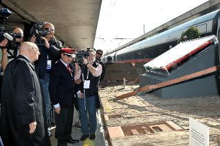 Il Presidente Giorgio Napolitano durante la cerimonia di arrivo del treno rievocativo della traslazione del Milite Ignoto da Aquileia a Roma