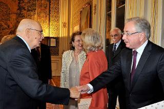 Il Presidente Giorgio Napolitano con il Sig. Cristano Chiarot, Sovrintendente del teatro La Fenice