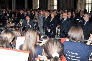 Il Presidente Giorgio Napolitano nel corso della celebrazione della Giornata Nazionale dell'Albero