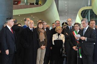 Il Presidente Giorgio Napolitano alla cerimonia di inaugurazione della nuova Stazione Alta Velocità di Roma Tiburtina