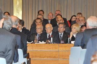 Il Presidente Giorgio Napolitano nel corso della VIII Conferenza degli Ambasciatori Italiani nel mondo