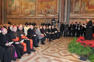 Il Presidente Giorgio Napolitano al Concerto di Natale al Sacro Convento di Assisi